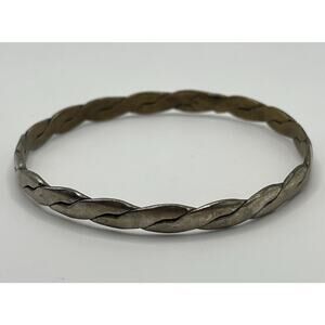 Vintage Mexican Silver Bangle Bracelet Hecho en Mexico